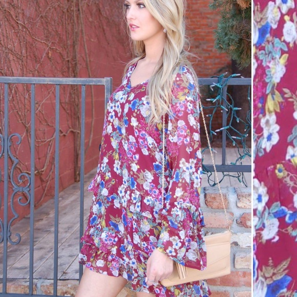 Last 1! SMALL Boho Romantic Floral dress - Picture 3 of 5
