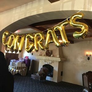 "Congrats" air-filled ballon kit