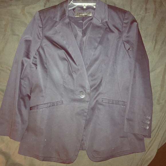 Blue one button blazer