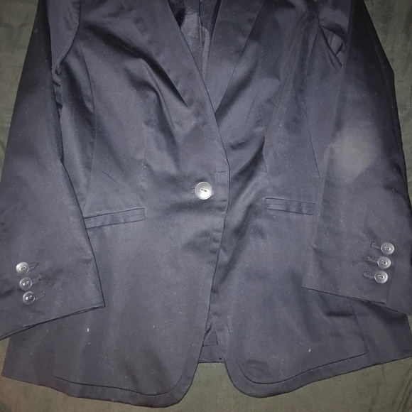 Blue one button blazer - Picture 3 of 4