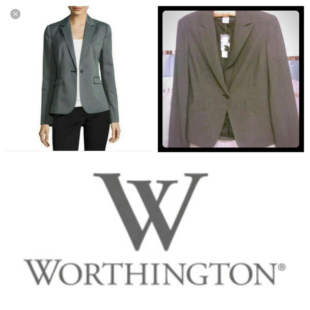NWT Gray Worthington Blazer