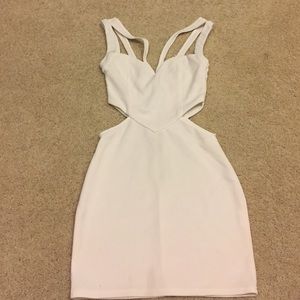 Fitted Bandage TOBI XS white dress