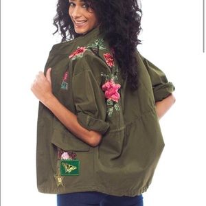 KNVAZ Jackets & Coats - KNVAZ Floral Embroidered Jacket KNVAZ Jackets & Coats - KNVAZ Floral Embroidered Jacket