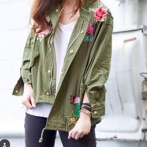 KNVAZ Jackets & Coats - KNVAZ Floral Embroidered Jacket KNVAZ Jackets & Coats - KNVAZ Floral Embroidered Jacket
