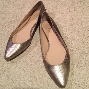 Vince Camuto Goldtone Flats