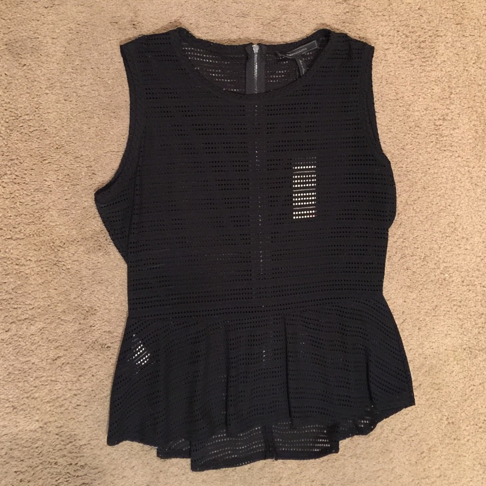 ✨NEW✨ BCBG Evia Peplum Top in Black