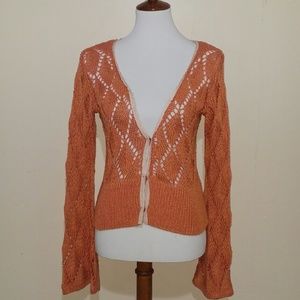 CAbi Embroidered Snap Closure Cardigan