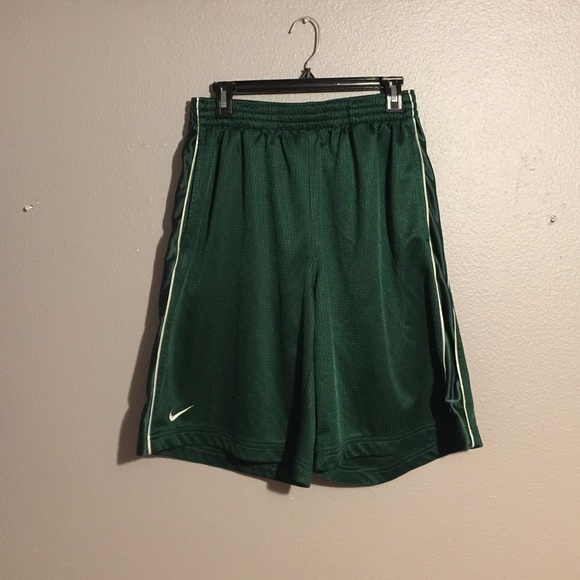 Green Nike shorts