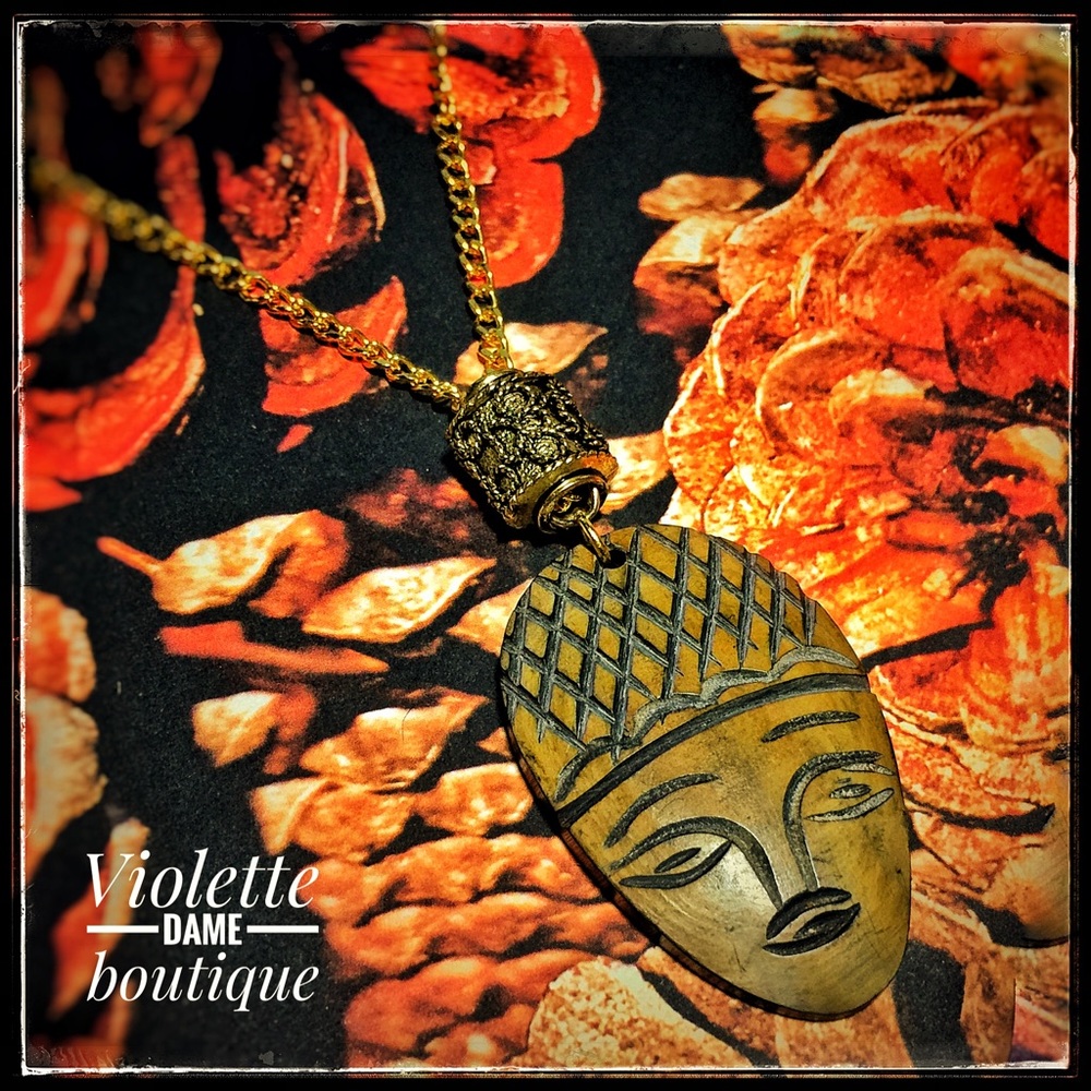 Artisan Made Gold Tribal Necklace
