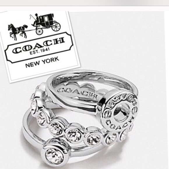 Coach: Stackable Rings in silver