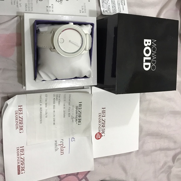 White movado watch w guarantee