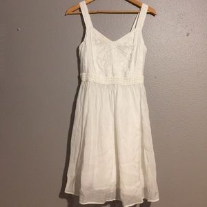 White boho LACE dress