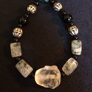 Genuine gemstone handmade buddha bracelet