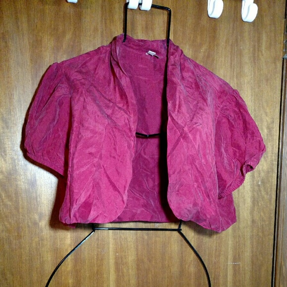 NWOT 14/16 Silk Shrug Jacket Seven7