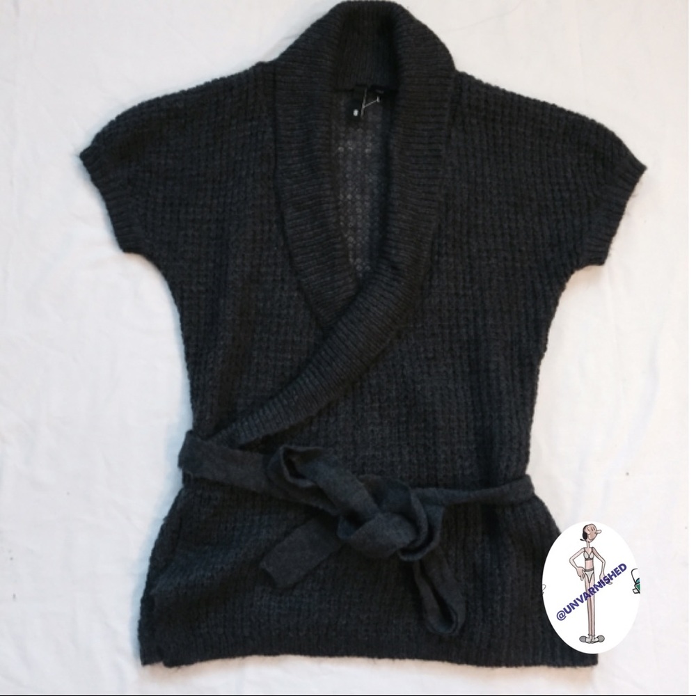 H&M Waffle Knit Wrap Sweater