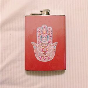8 oz pink hamza flask