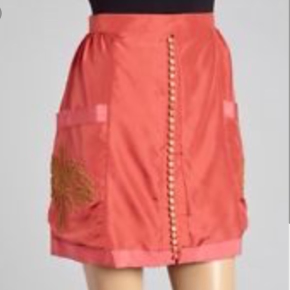 2B Rych Silk Beaded Skirt - Picture 2 of 3