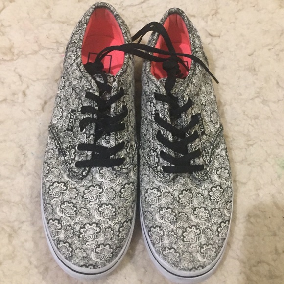Floral print vans