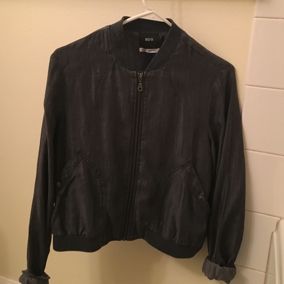 Grey bomber jacket