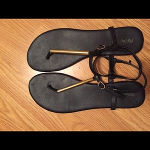 Black Gladiator Sandals