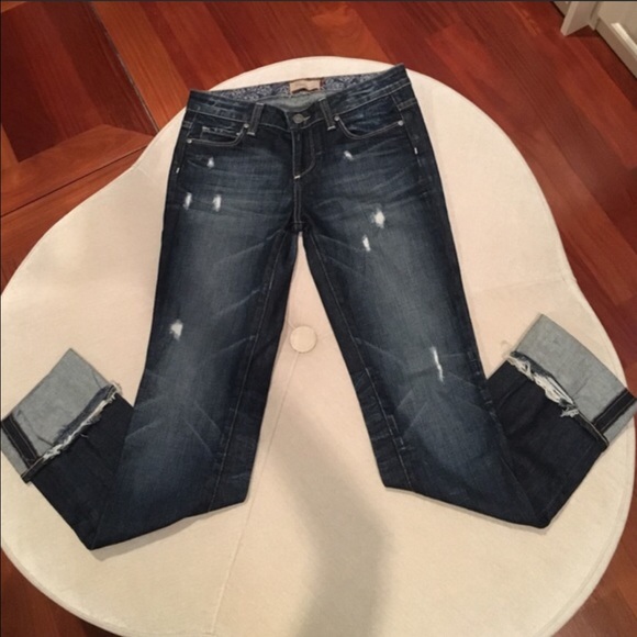 Paige Distressed Jeans Cuffed