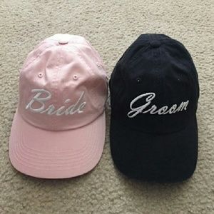 Bride & Groom baseball caps!  Set! Wedding