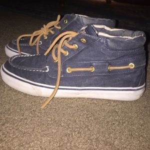 Sperry top-sider high tops.Size 7 women's 5.5mens.