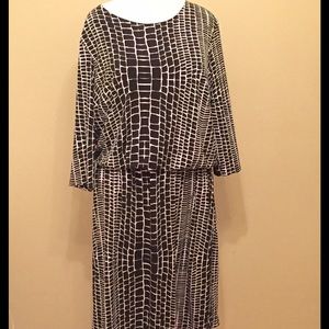 Allison Daley Size 18W Black & White dress