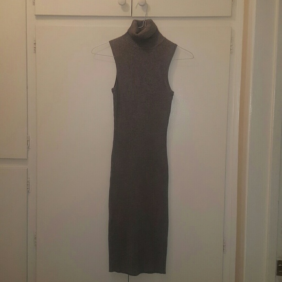 Gray midi sweater dress - Picture 1 of 1