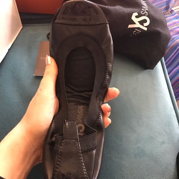 Brand new Yosi Samra Black Flats size 7