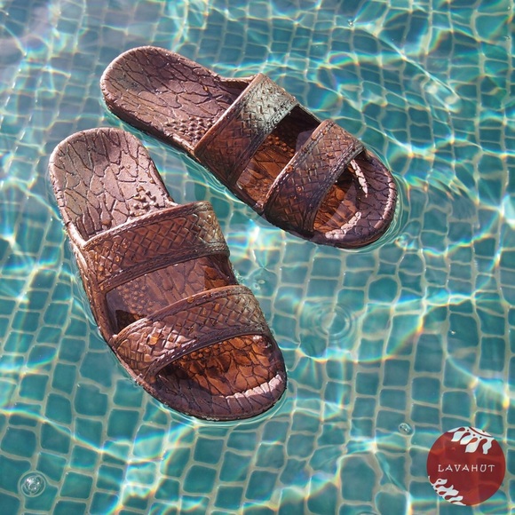 Pali Hawaii Jandals - Dark Brown - Picture 1 of 4
