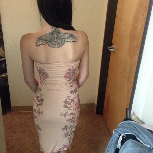 Strapless Floral Free🦅People Dress - Picture 4 of 4