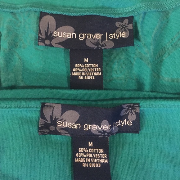 2pc set, burnout design tunic & matching tank - Picture 4 of 4