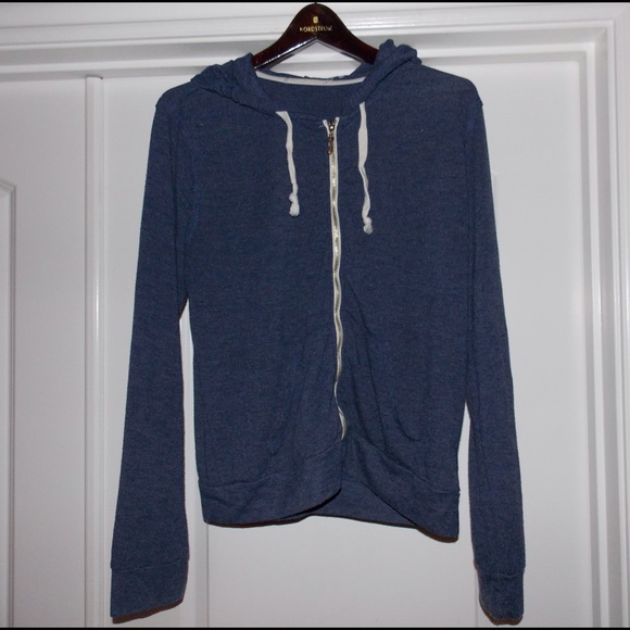 Abercrombie Light Cotton Hoodie Blue