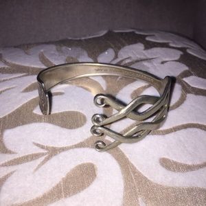 Vintage silver fork bracelet