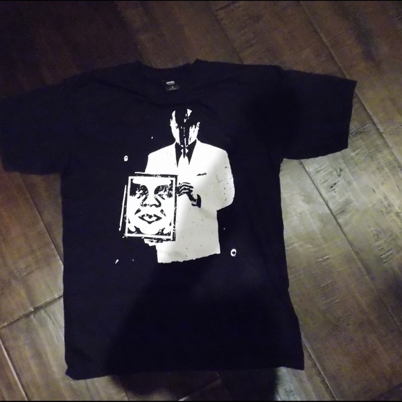 OBEY Black Face Painting Tee