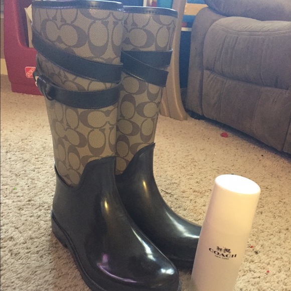 Coach rain boots - Picture 1 of 1