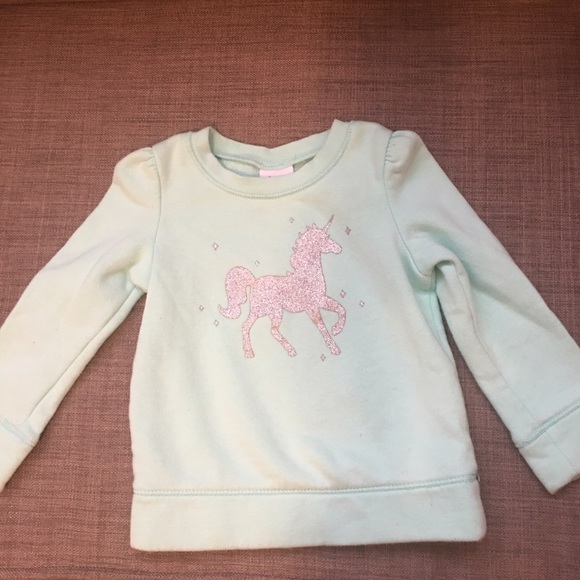 Sparkly silver unicorn sweatshirt 18 mo