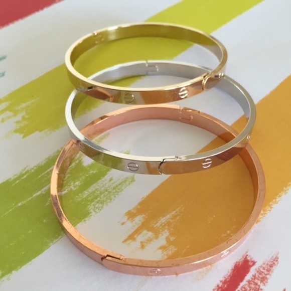 "Love" Bangle Bracelets - Picture 3 of 4