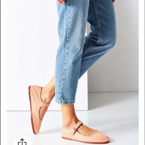 ORANGE Mary Jane flats by Urban Outfitters