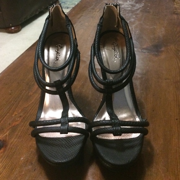 Qupid platform sandals.