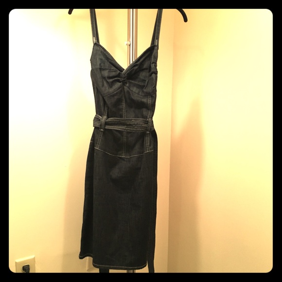 Spaghetti Strap Denim Dress