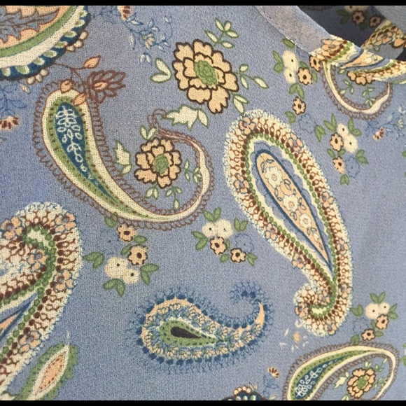 Last 1! SMALL Paisley Bell Sleeve Boho top - Picture 3 of 6