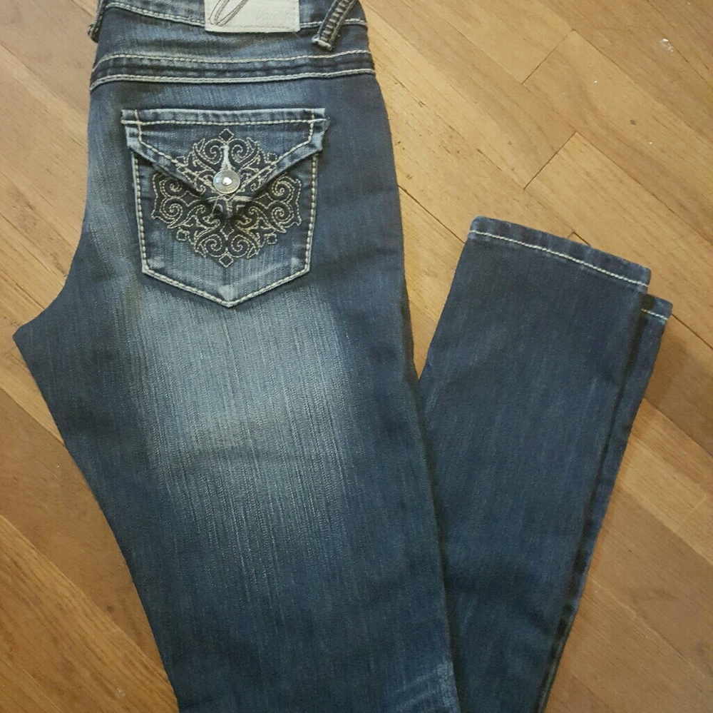 Vanity premium collection bling flap pocket jeans