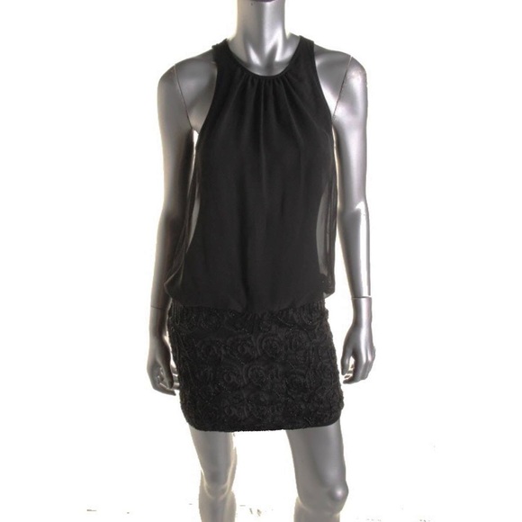 Aqua dress Women's Blouson Cocktail Dress sz  2