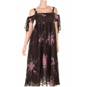 Free People Woman Printed Empire Dress sz XS