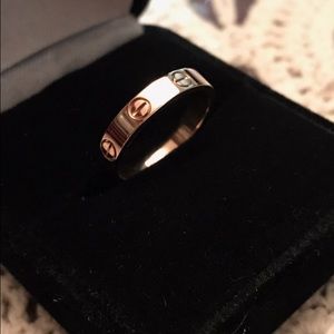 Cartier Love Ring in 18k rose gold.