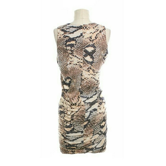 SOLD****Torn by Ronny Kobo snakeskin bodycon dress - Picture 3 of 4