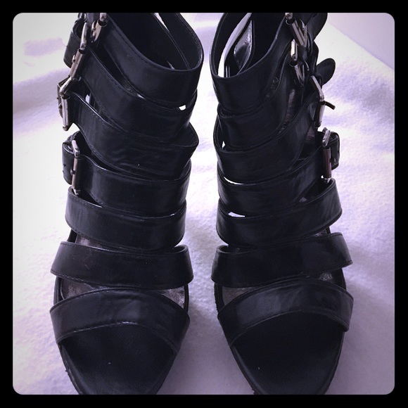 Black Strappy Sandals