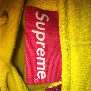 Supreme reverse fleece hoodie